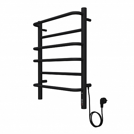 Евромикс П6 450х600 электро КС ЧЕРНЫЙ МУАР ( new встроен диммер) Полотенцесушитель TERMINUS Воскресенск - фото 1
