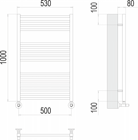 Ватикан П16 500х1000 Полотенцесушитель TERMINUS Воскресенск - фото 3 Ватикан П16 500х1000 Полотенцесушитель TERMINUS Воскресенск - фото 3