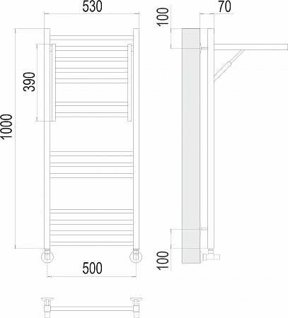 Валенсия П14 500х1000 Полотенцесушитель TERMINUS Воскресенск - фото 5 Валенсия П14 500х1000 Полотенцесушитель TERMINUS Воскресенск - фото 5